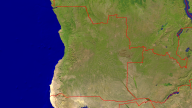 Angola Satellite + Borders 1920x1080